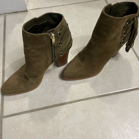 Mark fisher dark green boots size 6.5. Suede - Picture 1 of 5